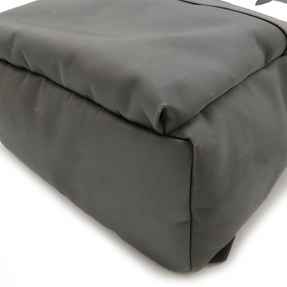 Fendi Gray Backpack Nylon Python Fur Black Bugs M… - image 3